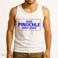 Funny Make Pinochle Great Again Parody Gifts Tank Top thumb 3