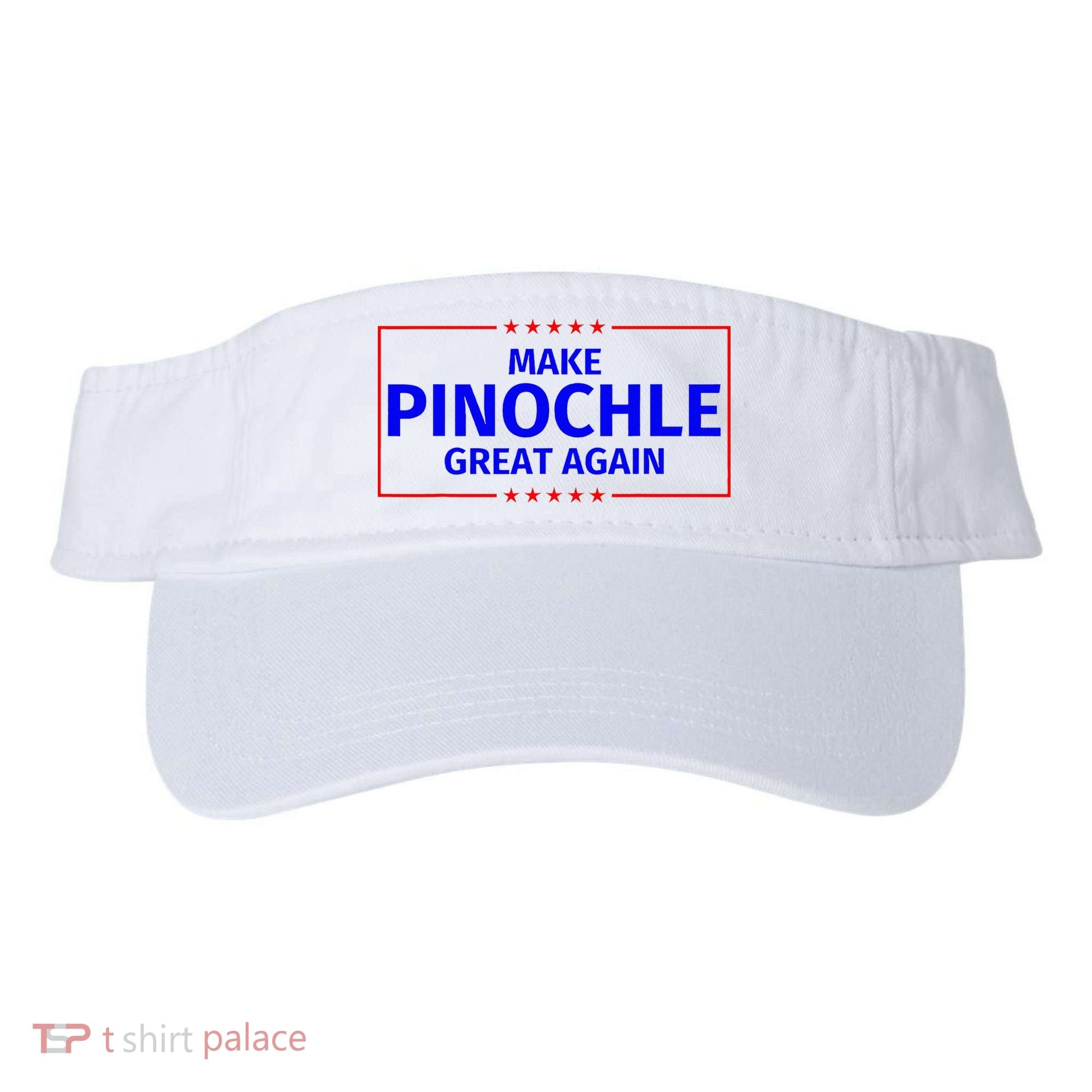 Funny Make Pinochle Great Again Parody Gifts Visor