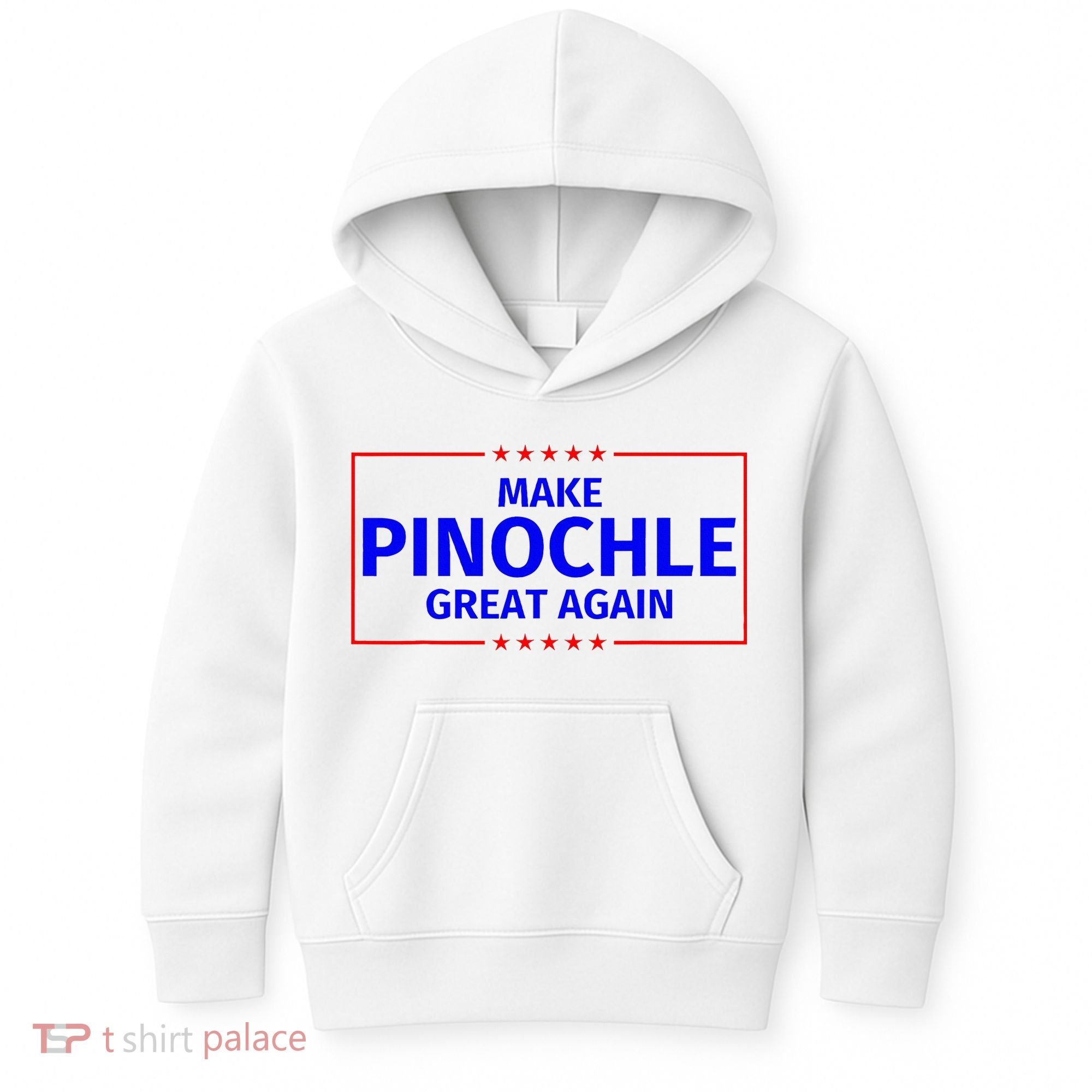 Funny Make Pinochle Great Again Parody Gifts Kids Hoodie