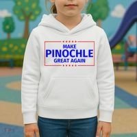 Funny Make Pinochle Great Again Parody Gifts Kids Hoodie thumb 3