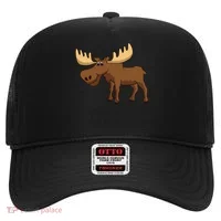 Funny Moose Pun Don't Moose With Me Funny Elk Moose Gift Hat thumb 0