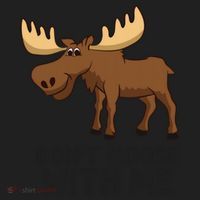 Funny Moose Pun Don't Moose With Me Funny Elk Moose Gift Hat thumb 2