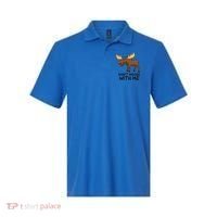 Funny Moose Pun Don't Moose With Me Funny Elk Moose Gift Polo thumb 0