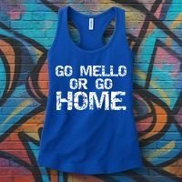 Funny Mellophone Pun Band Quote Go Mello Or Go Home Cool Gift Women's Tank Top thumb 3