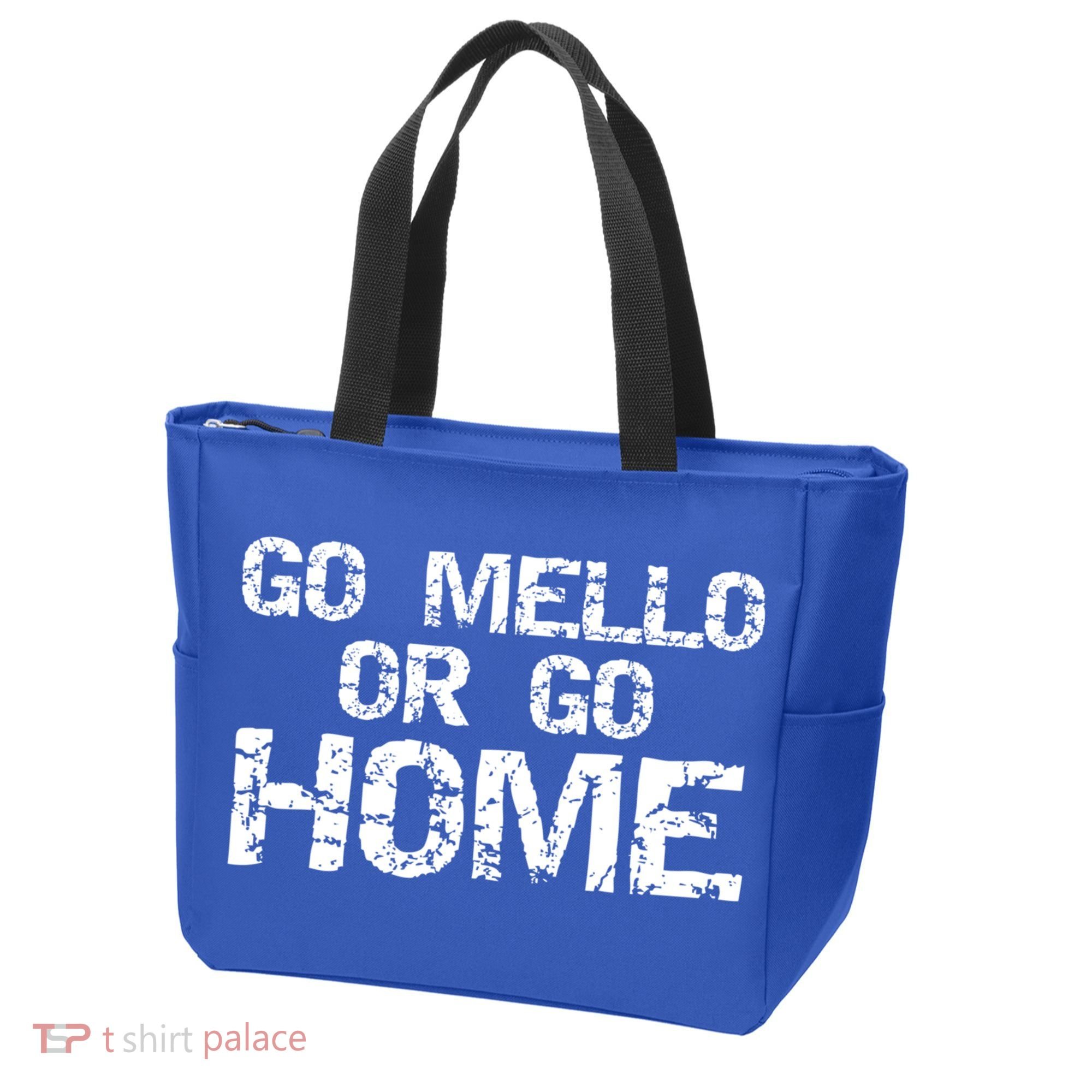 Funny Mellophone Pun Band Quote Go Mello Or Go Home Cool Gift Tote Bag