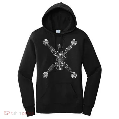 Fpv Mini Quadcopter Xray Drone Women's Hoodie