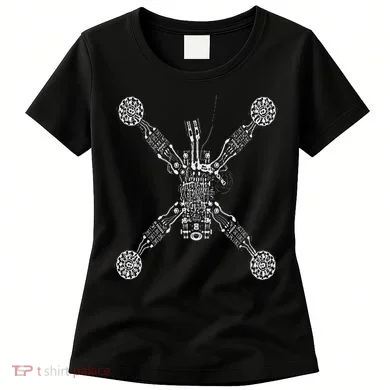 Fpv Mini Quadcopter Xray Drone Women's T-Shirt