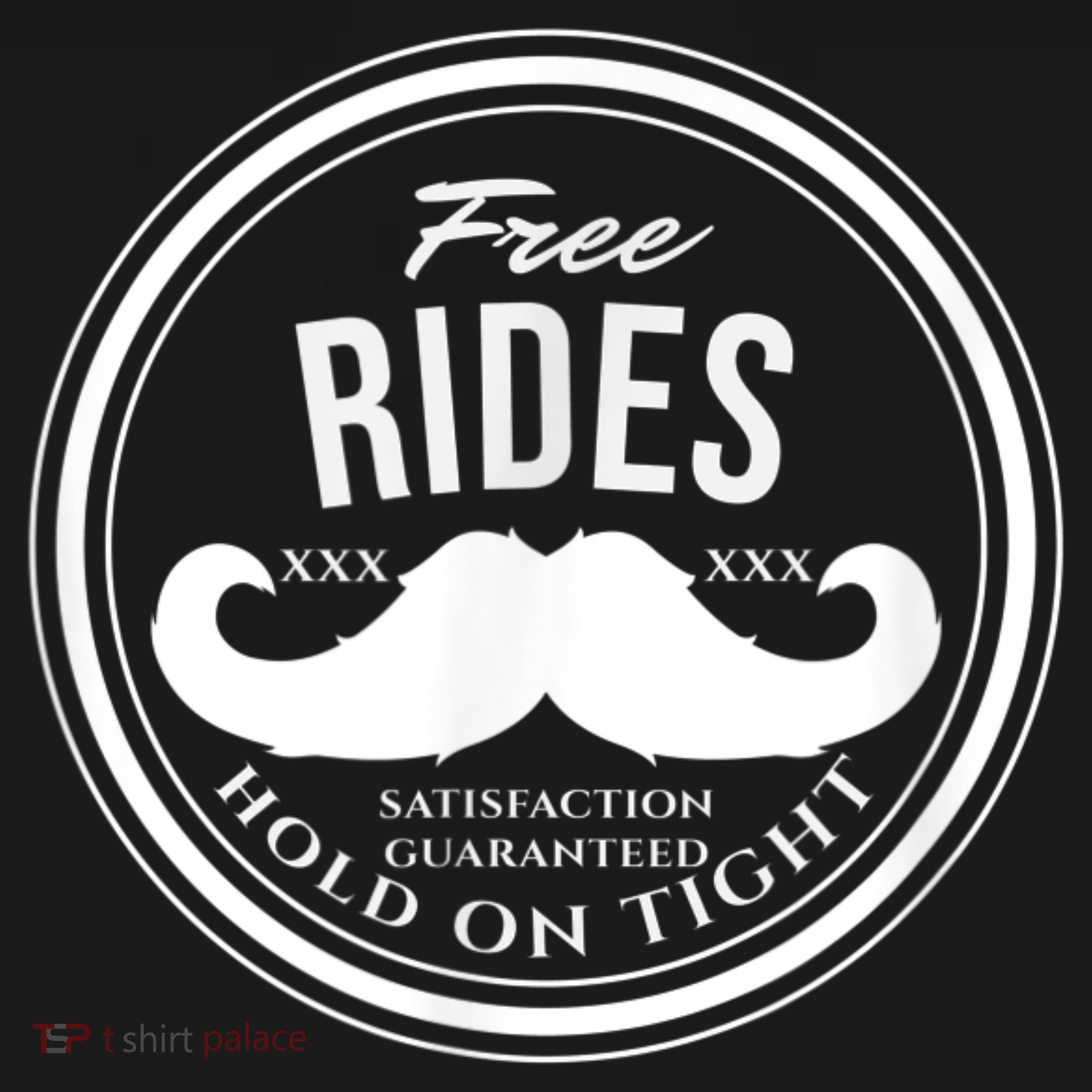 Free Mustache Rides (Hold On Tight) Crude Funny Apron