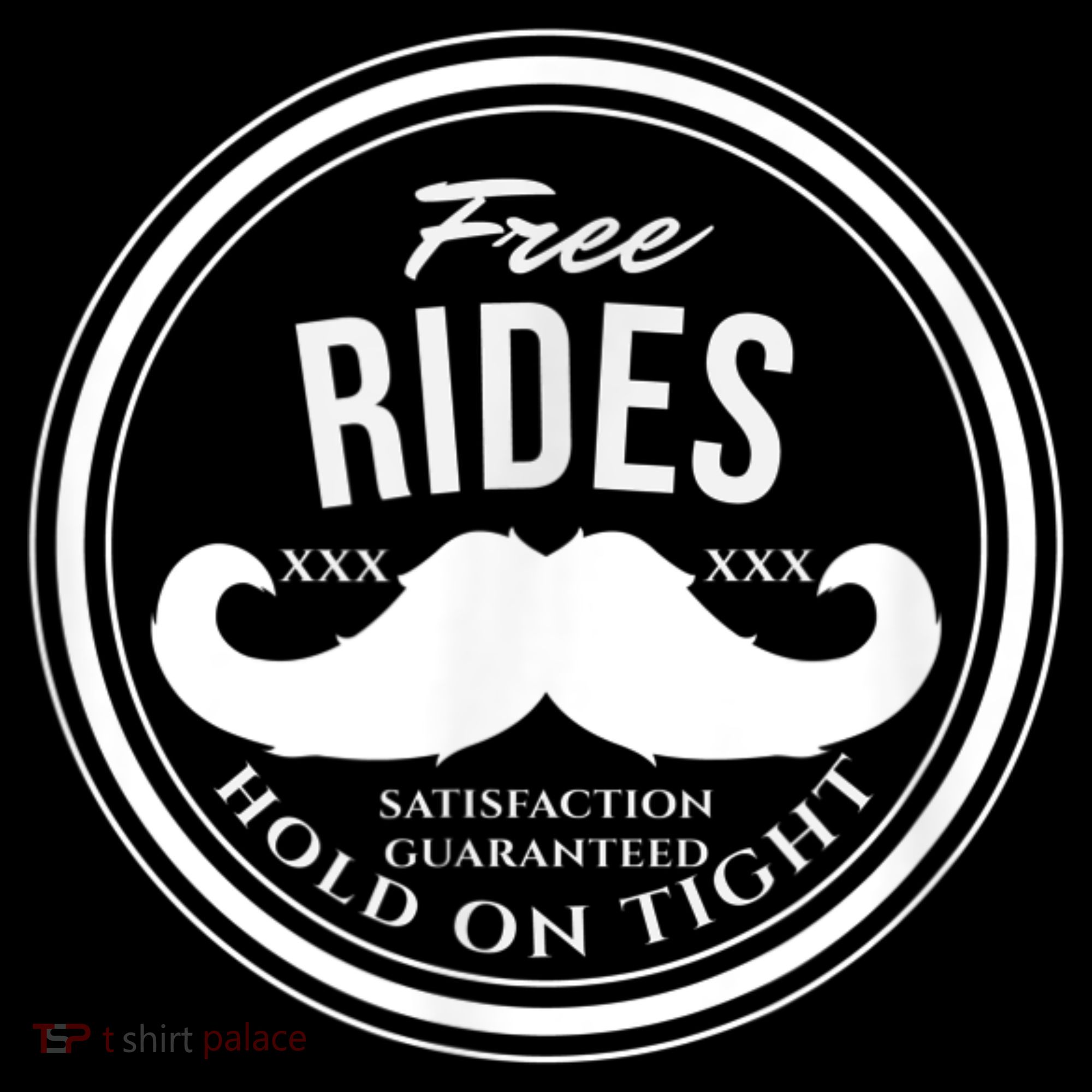 Free Mustache Rides (Hold On Tight) Crude Funny Coffee Mug