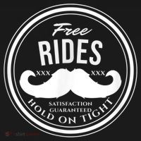 Free Mustache Rides (Hold On Tight) Crude Funny Women's Hoodie thumb 2
