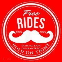 Free Mustache Rides (Hold On Tight) Crude Funny Santa Hat thumb 1