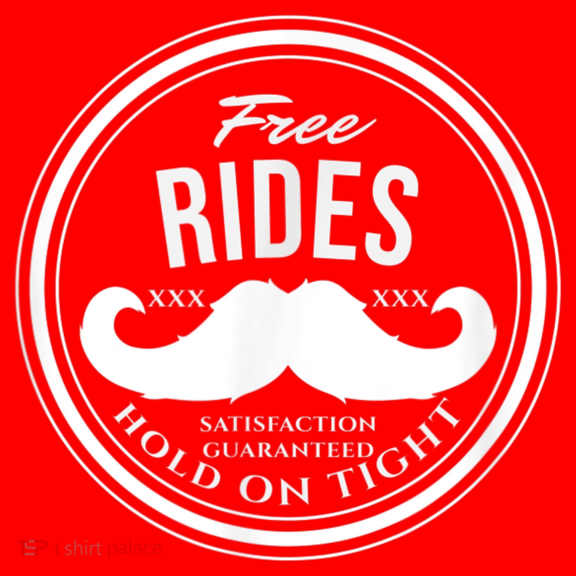 Free Mustache Rides (Hold On Tight) Crude Funny Santa Hat