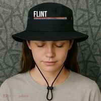 Flint Michigan Retro Bucket Hat thumb 3