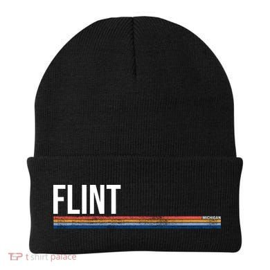 Flint Michigan Retro Beanie