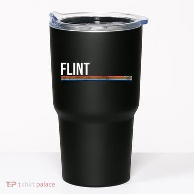 Flint Michigan Retro Tumbler