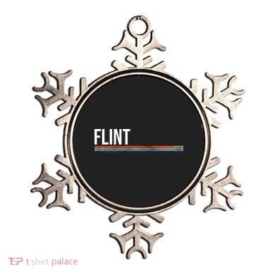 Flint Michigan Retro Ornament