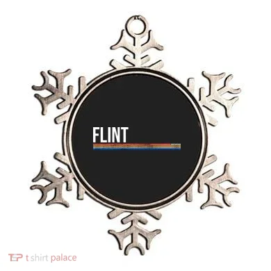 Flint Michigan Retro Ornament