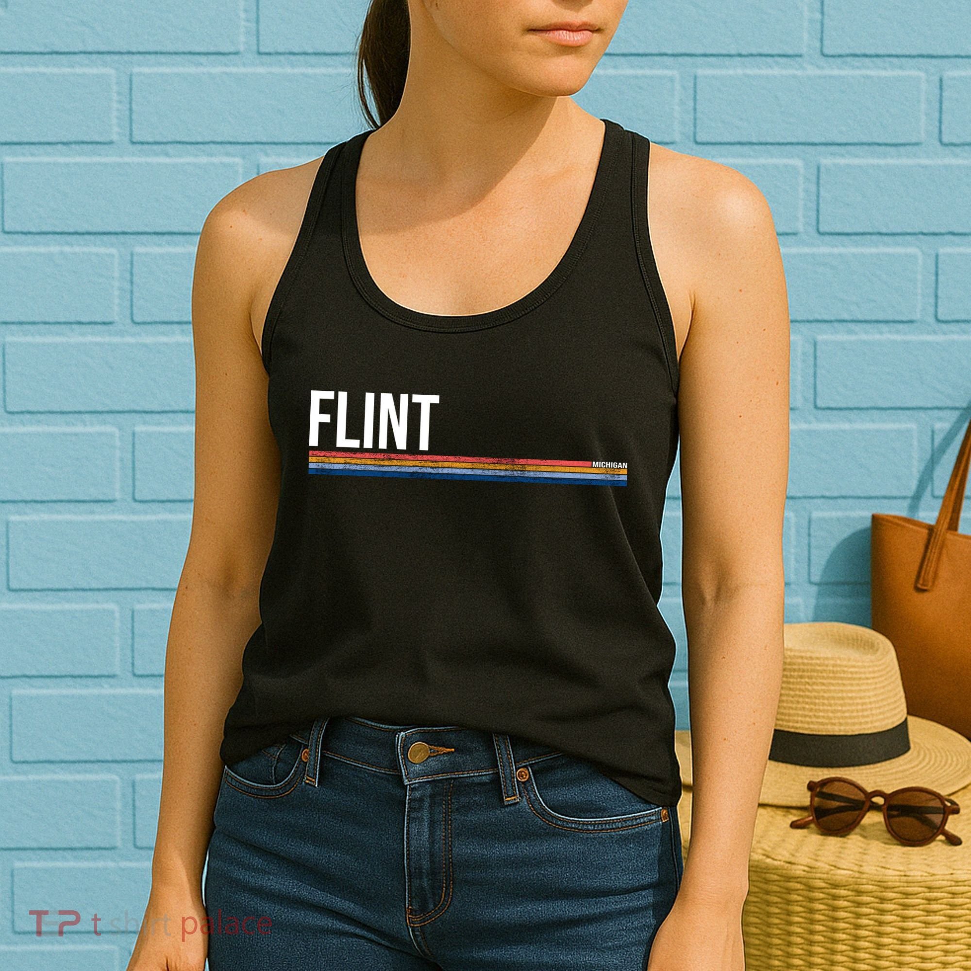 Flint Michigan Retro Women's Tank Top