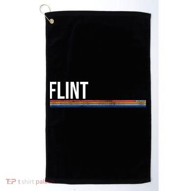 Flint Michigan Retro Golf Towel
