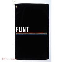 Flint Michigan Retro Golf Towel thumb 0