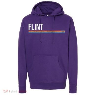 Flint Michigan Retro Hoodie