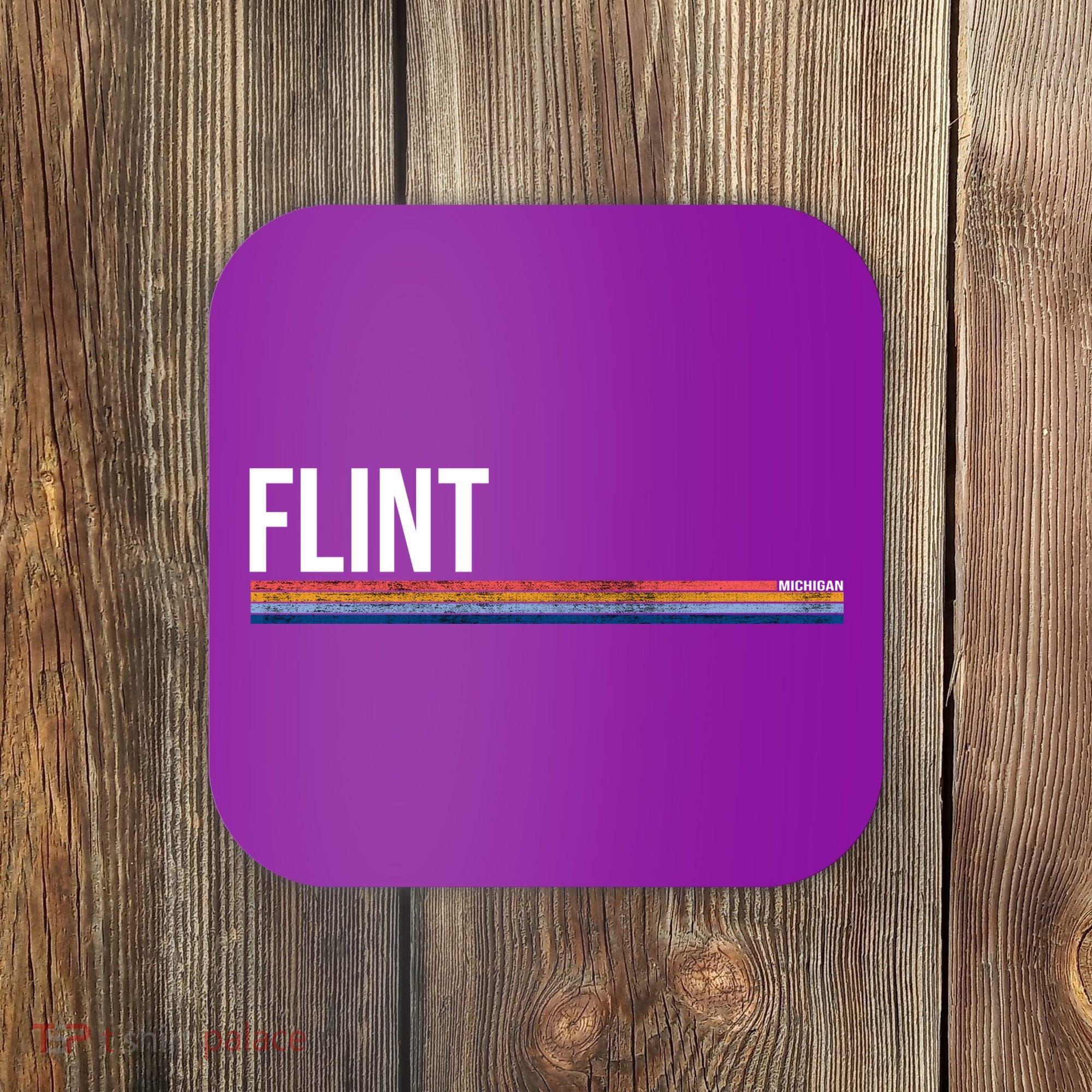 Flint Michigan Retro Coaster