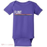 Flint Michigan Retro Baby Bodysuit thumb 0