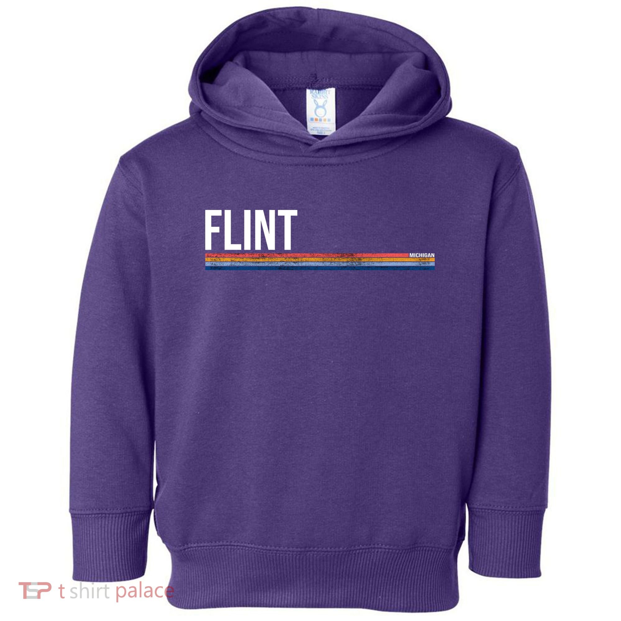 Flint Michigan Retro Toddler Hoodie