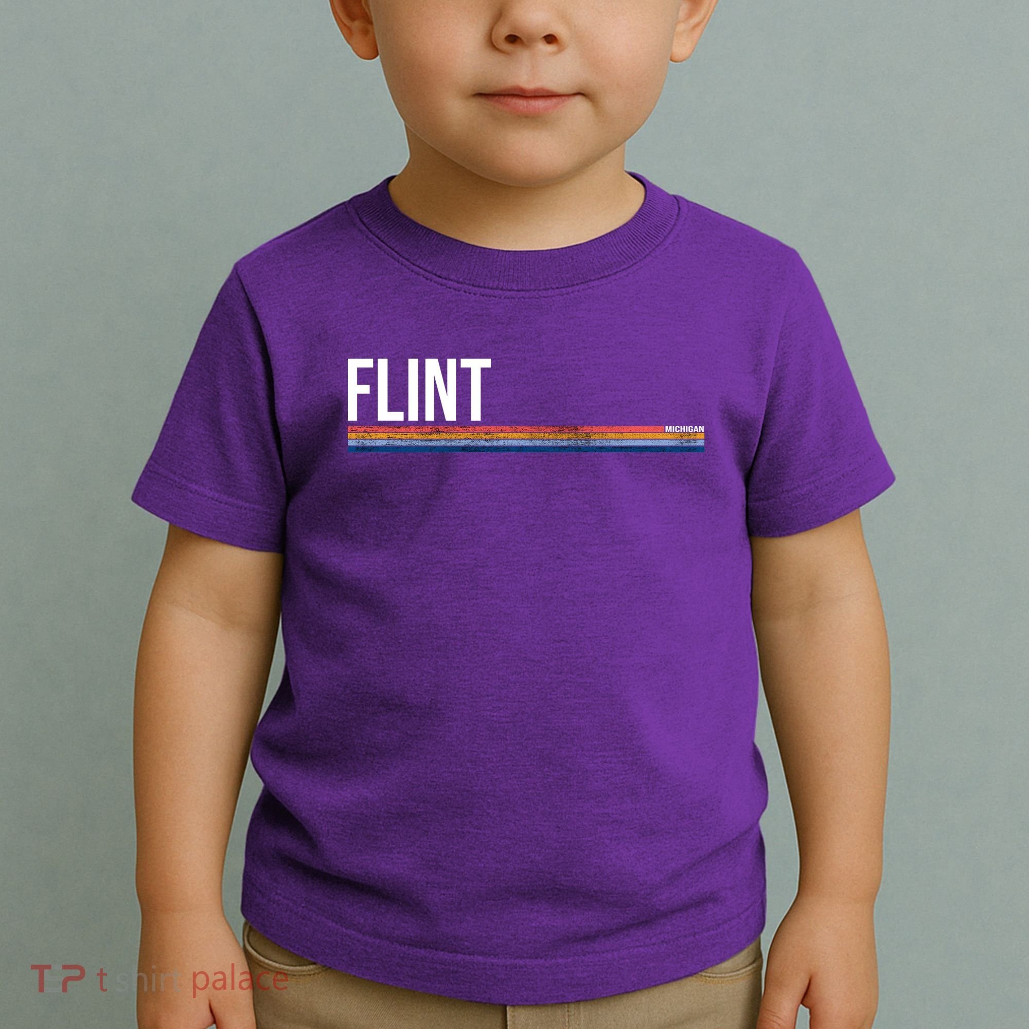Flint Michigan Retro Toddler T-Shirt