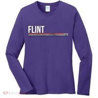 Flint Michigan Retro Women's Long Sleeve Shirt thumb 0