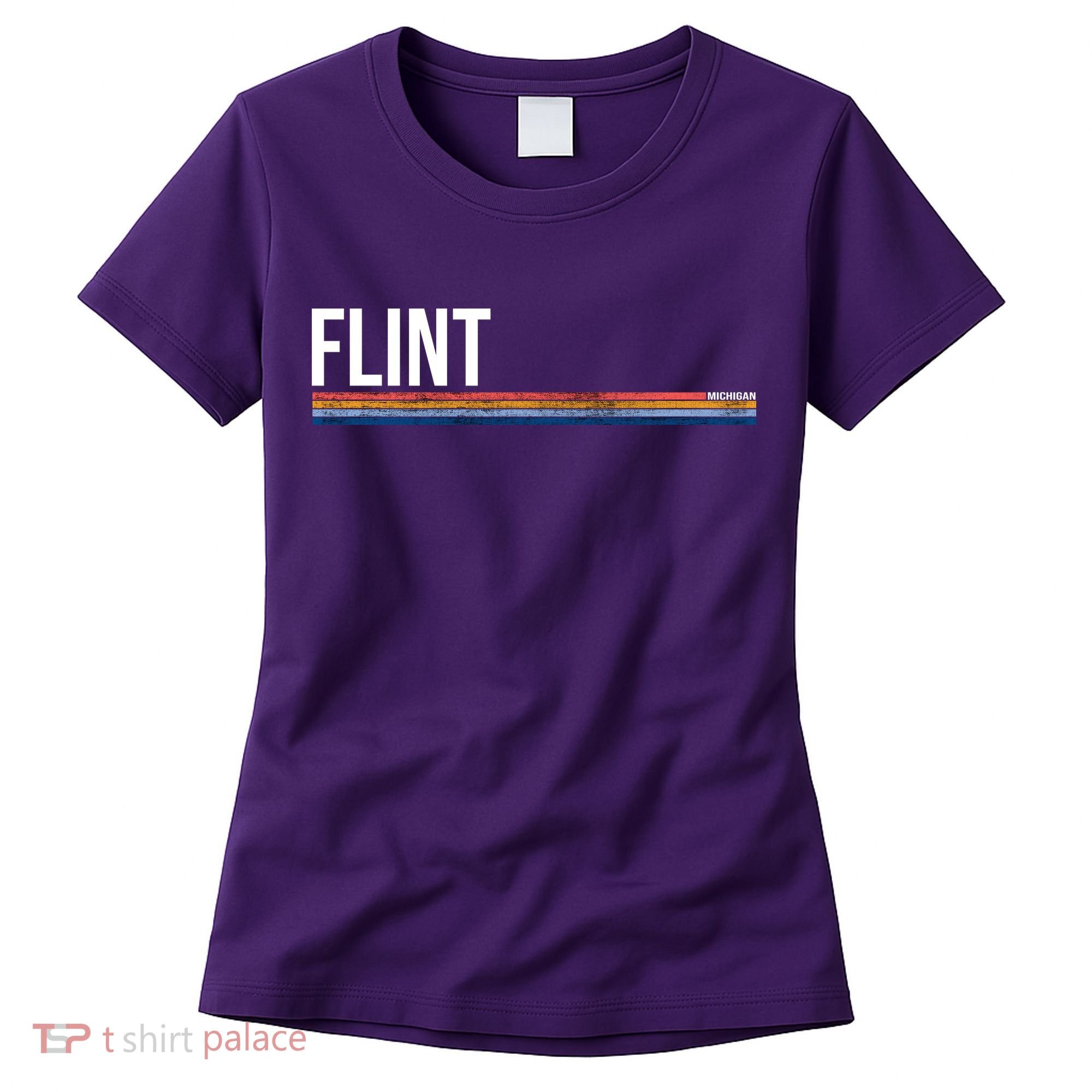 Flint Michigan Retro Women's T-Shirt