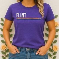 Flint Michigan Retro Women's T-Shirt thumb 2