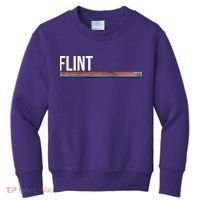 Flint Michigan Retro Kids Sweatshirt thumb 0