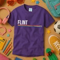 Flint Michigan Retro Kids T-Shirt thumb 3