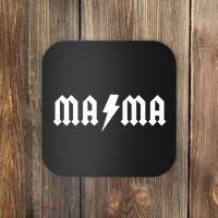Funny MAMA Rocker Logo Coaster thumb 0