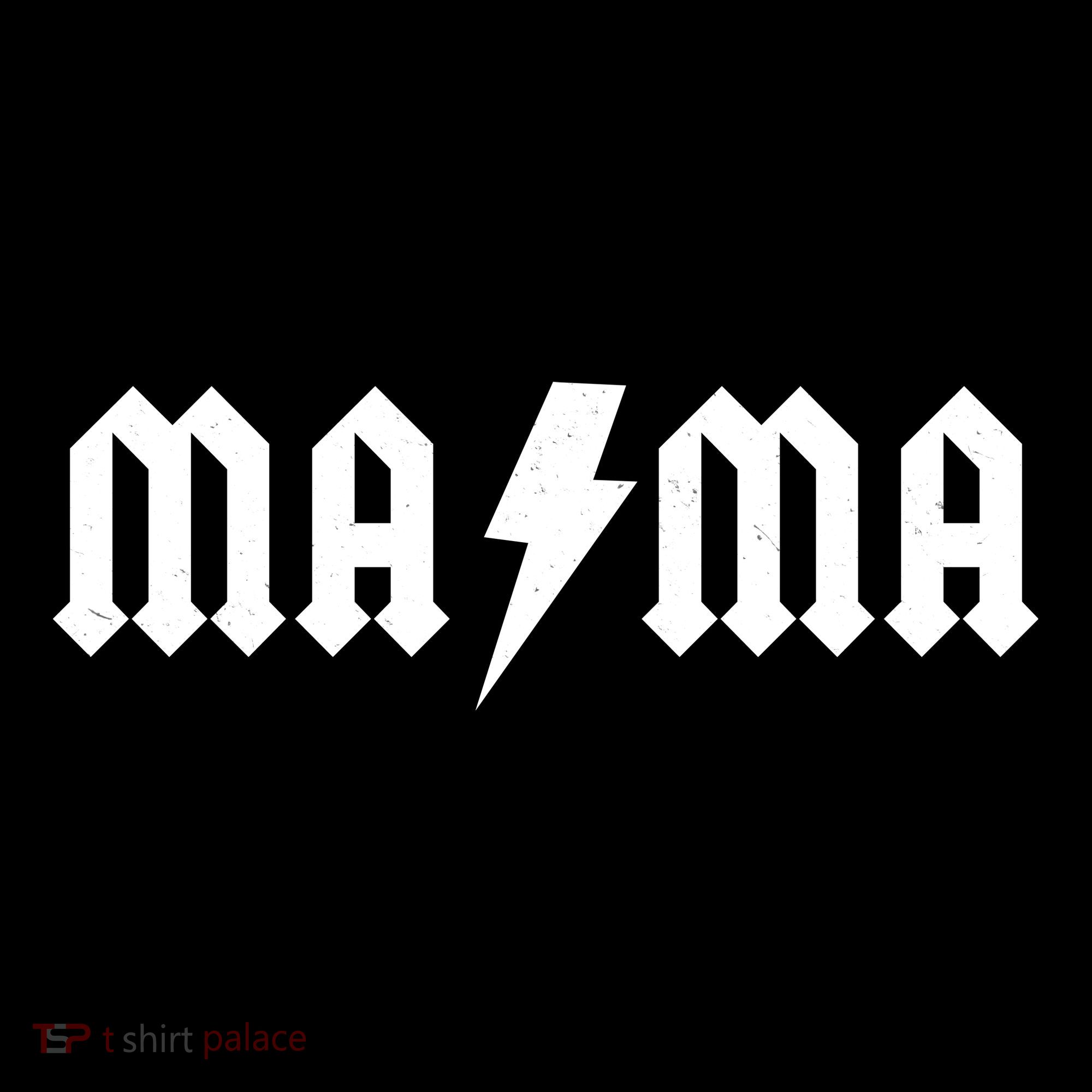 Funny MAMA Rocker Logo Mousepad