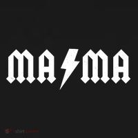 Funny MAMA Rocker Logo Ornament thumb 1