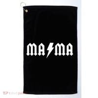 Funny MAMA Rocker Logo Golf Towel thumb 0