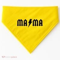 Funny MAMA Rocker Logo USA-Made Doggie Bandana thumb 0