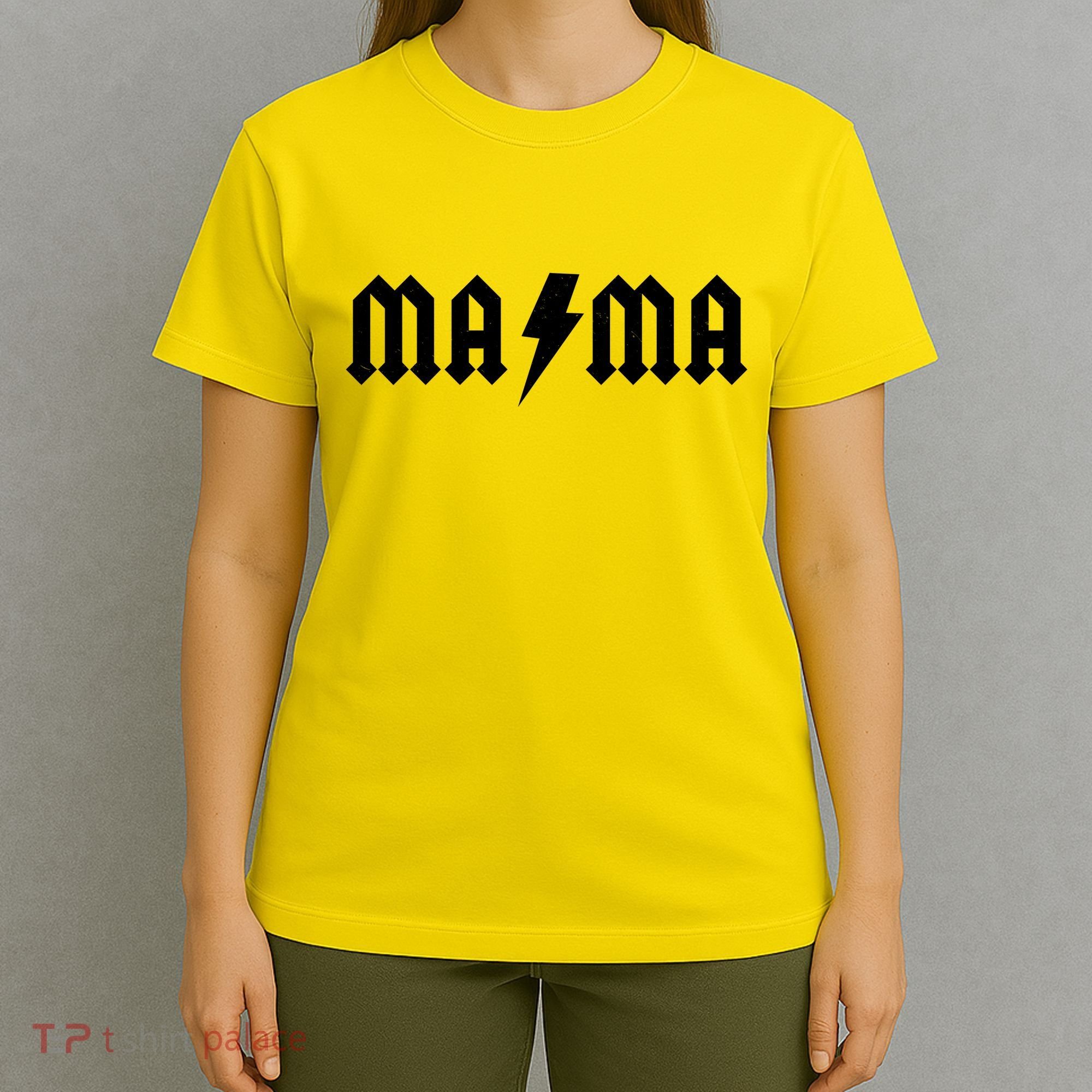 Funny MAMA Rocker Logo T-Shirt