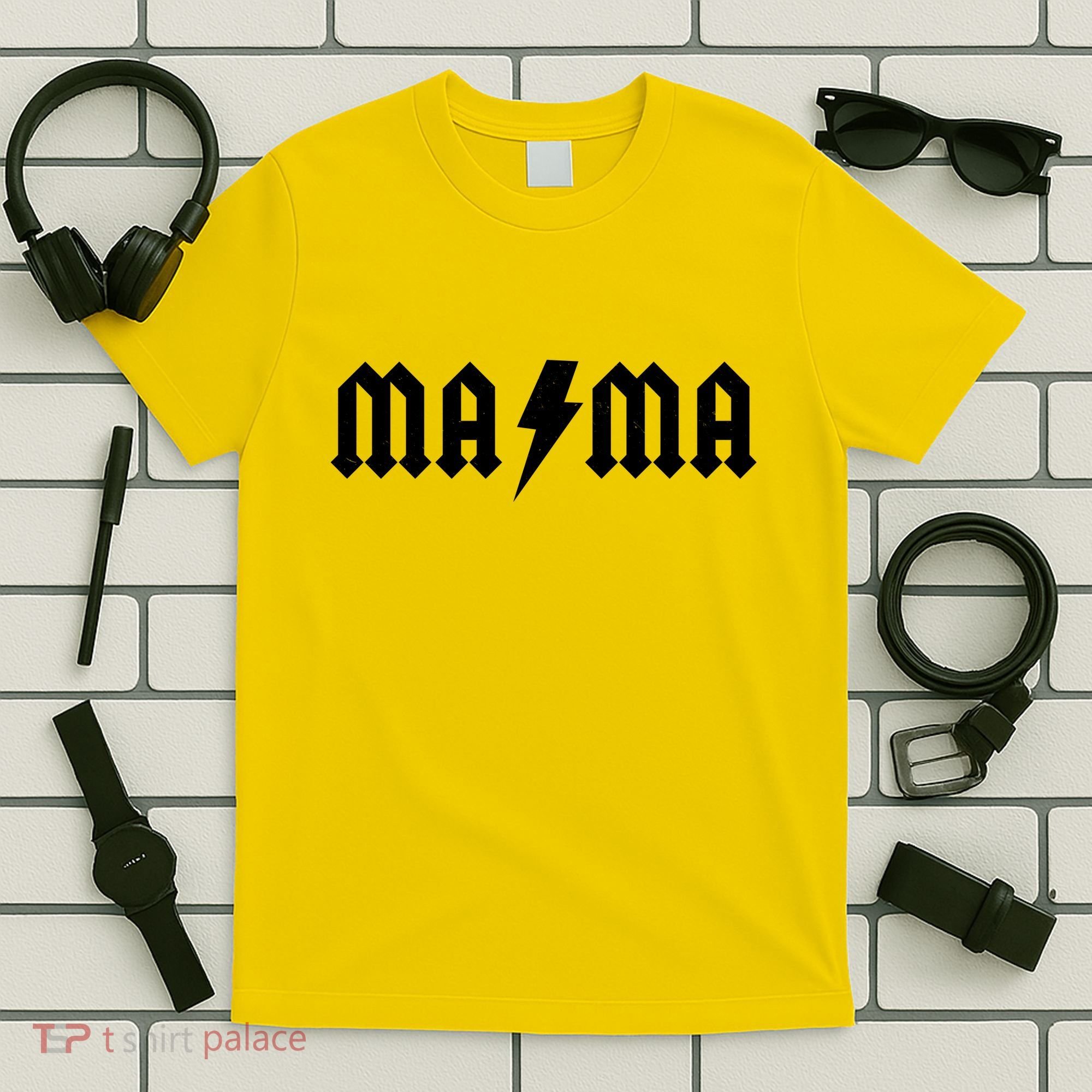 Funny MAMA Rocker Logo T-Shirt