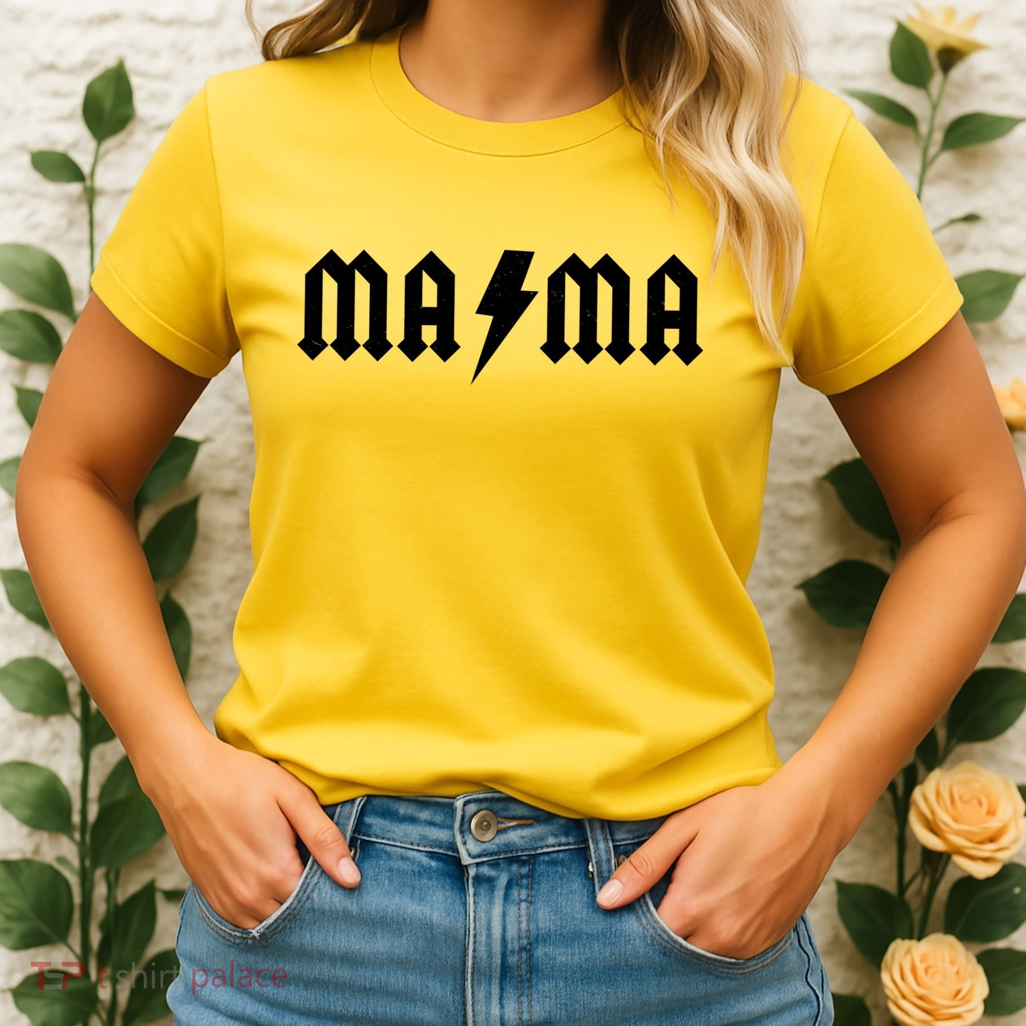 Funny MAMA Rocker Logo Women's T-Shirt
