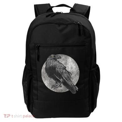 Full Moon Raven Bird Gift Scary Crow Backpack