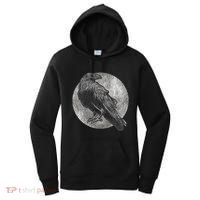 Full Moon Raven Bird Gift Scary Crow Women's Hoodie thumb 0