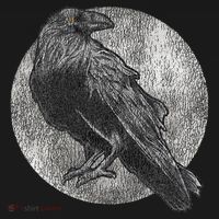 Full Moon Raven Bird Gift Scary Crow Mousepad thumb 1