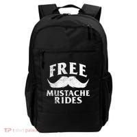 Free Mustache Rides Funny Backpack thumb 0