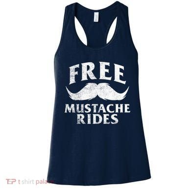 Free Mustache Rides Funny Women's Tank Top