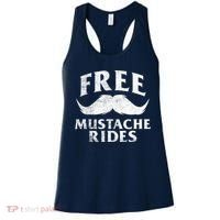Free Mustache Rides Funny Women's Tank Top thumb 0