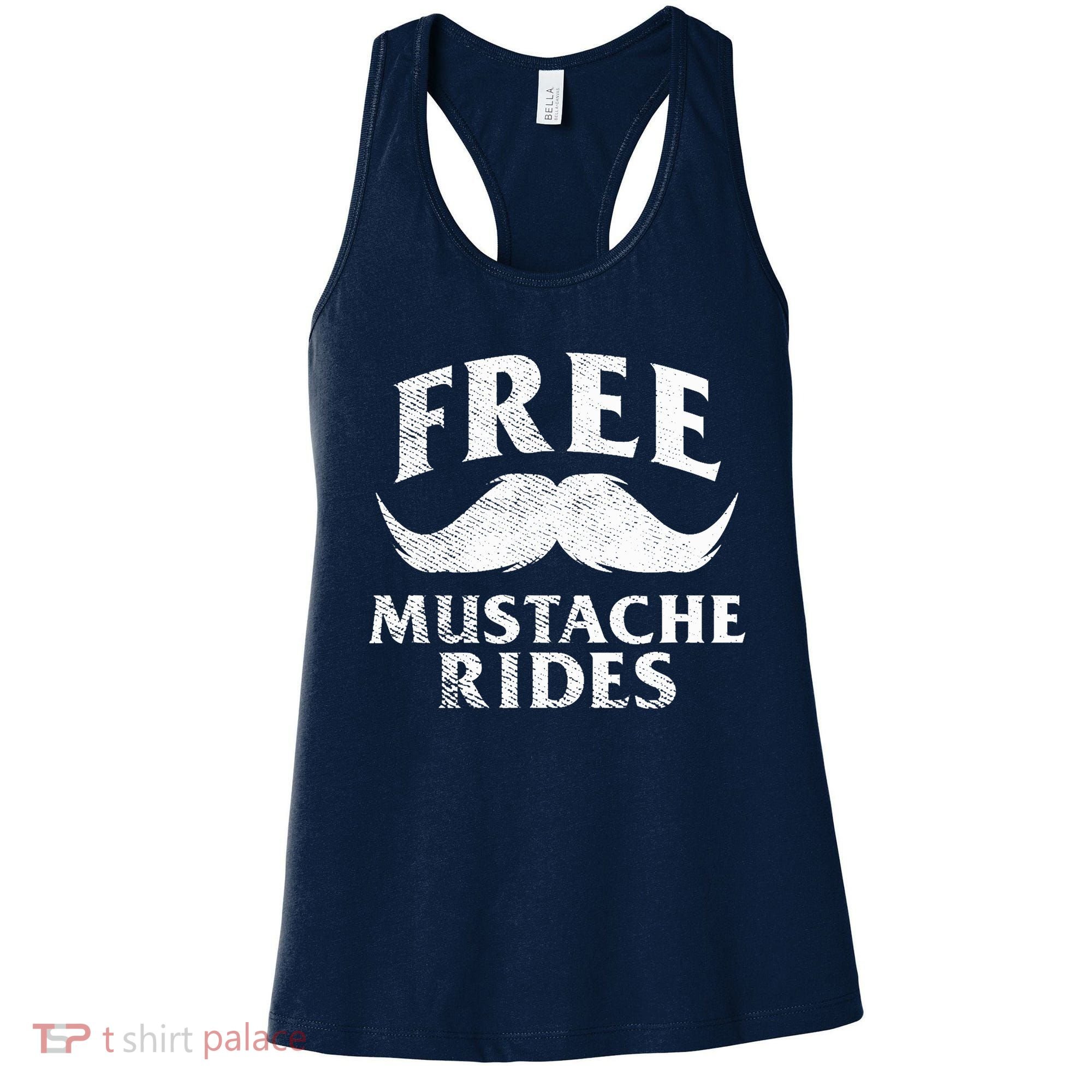 Free Mustache Rides Funny Women's Tank Top