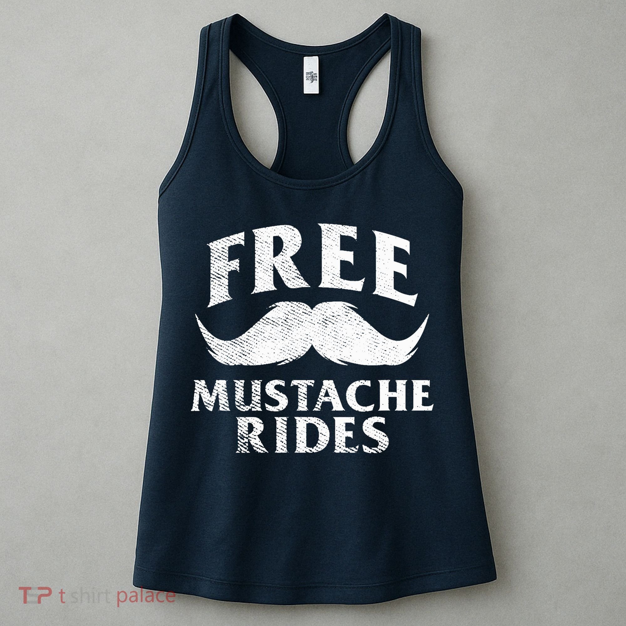 Free Mustache Rides Funny Women's Tank Top